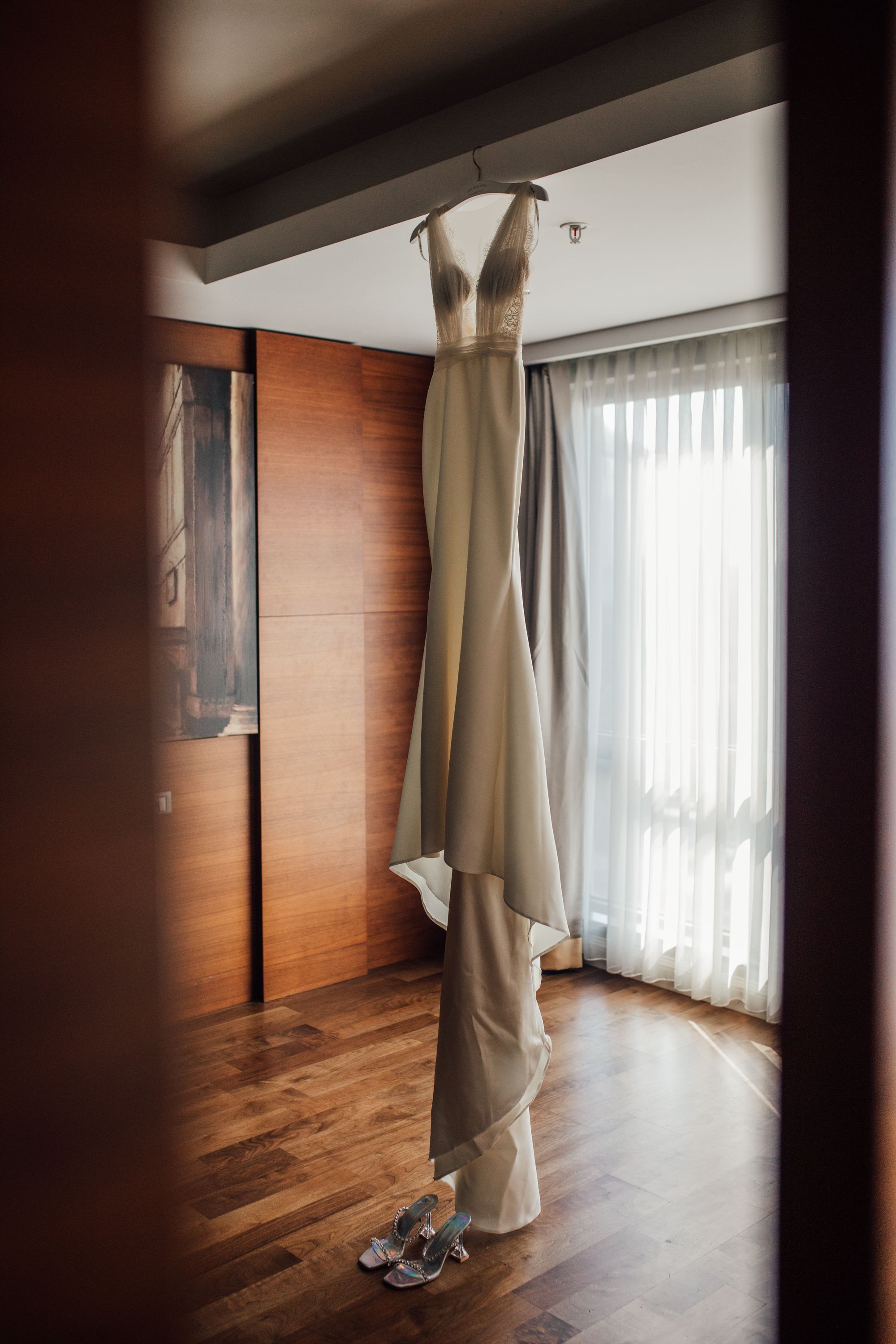 Minimalistička svilena venčanica Céleste
